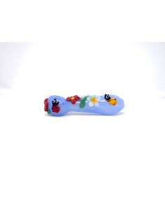 Glass Pipe 4.5 Inch Bee and Flowers Art HP