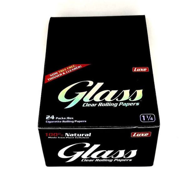 Luxe Glass Clear Rolling Papers 1 1/4