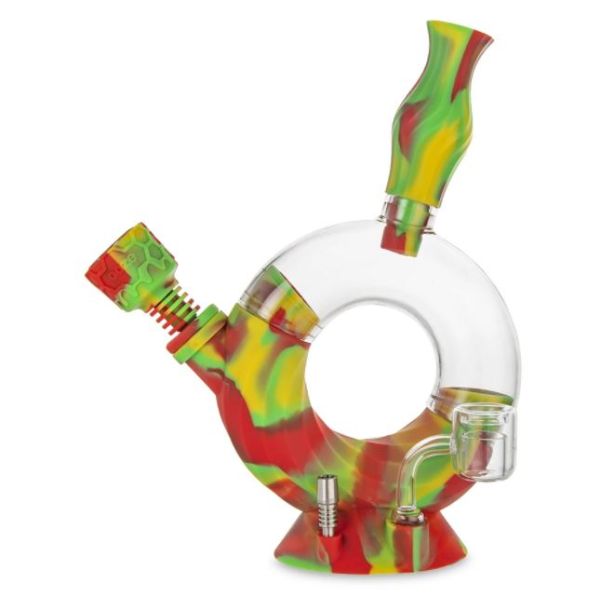 OOZE OZONE Silicone Glass Water Pipe 