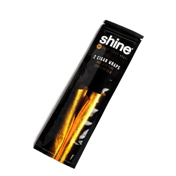 Shine 2 Cigar Wraps 24K Gold