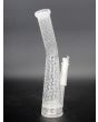 Smoking Water Pipe White Matte Honeycomb
