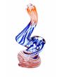 Mini Bubbler Heavy Blue Fume Glass Pipe