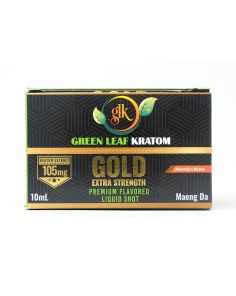 GREEN LEAF kratom GOLD Extra Strength Orange Cream BOX