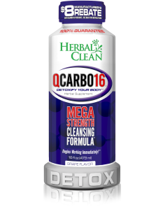 Herbal Clean QCarbo16 Same Day Detox Drink 16 oz. Grape Flavor