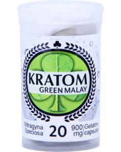 Kratom Green Malay 20 Capsules 900mg