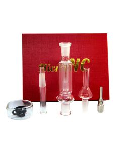 Micro Nectar Collector Small Dap Pipe With Titanium Tip Kit Red
